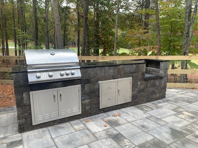 Outdoor Kitchen, Fireplace, and Fire Pit 56
