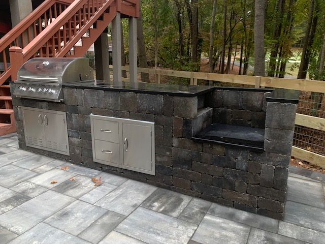 Outdoor Kitchen, Fireplace, and Fire Pit 67