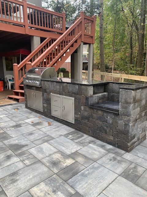 Outdoor Kitchen, Fireplace, and Fire Pit 68