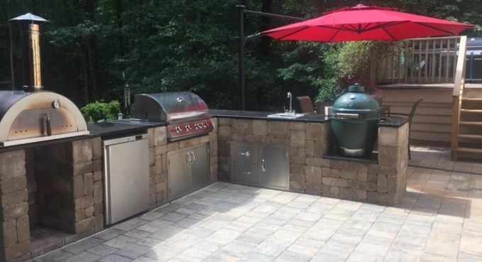 Outdoor Kitchen, Fireplace, and Fire Pit 11
