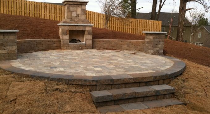 Outdoor Kitchen, Fireplace, and Fire Pit 3
