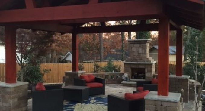 Outdoor Kitchen, Fireplace, and Fire Pit 37