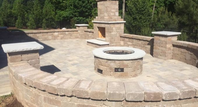 Outdoor Kitchen, Fireplace, and Fire Pit 42