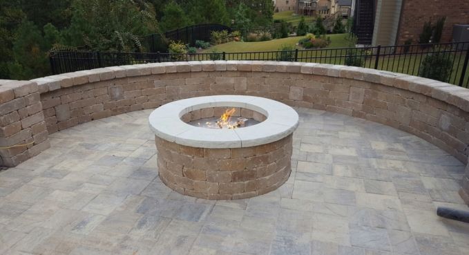 Outdoor Kitchen, Fireplace, and Fire Pit 45