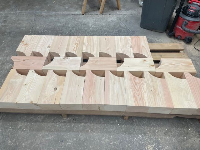 wooden brackets corbels and knee braces