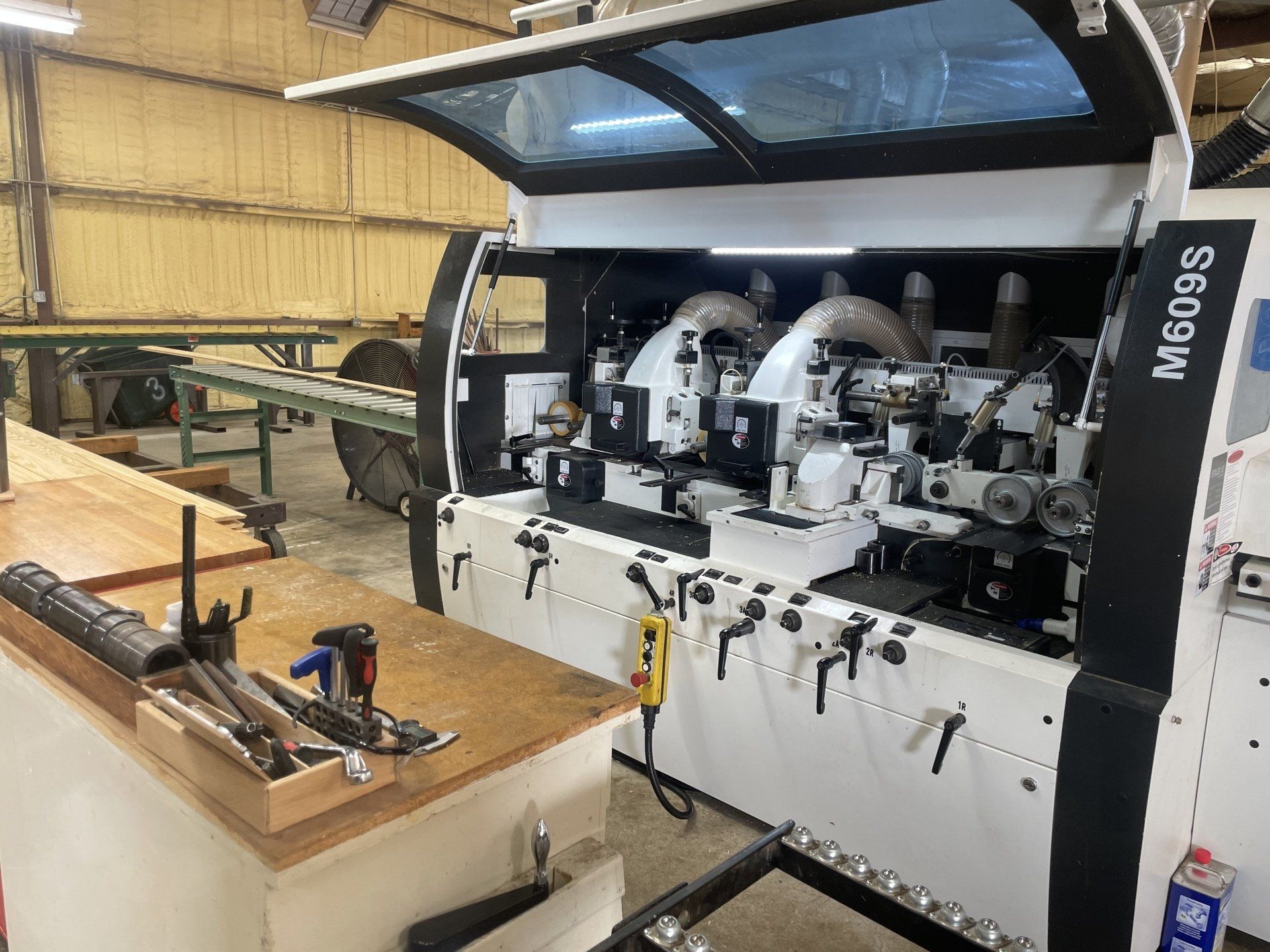 a machine for cutting custom mouldings