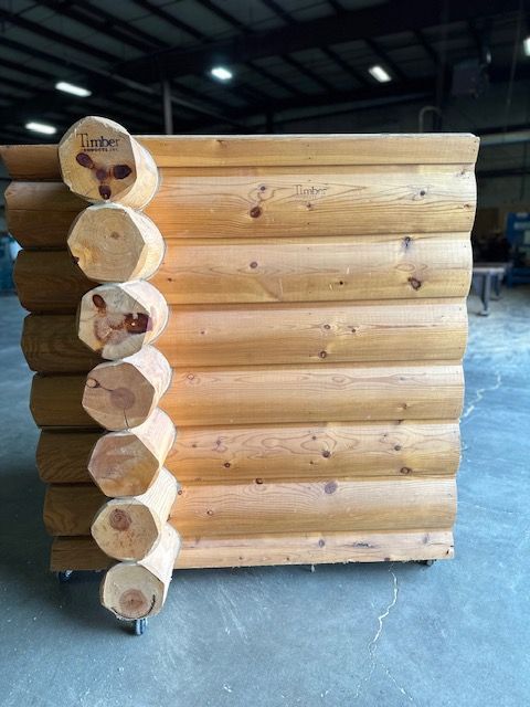 a sample log wall