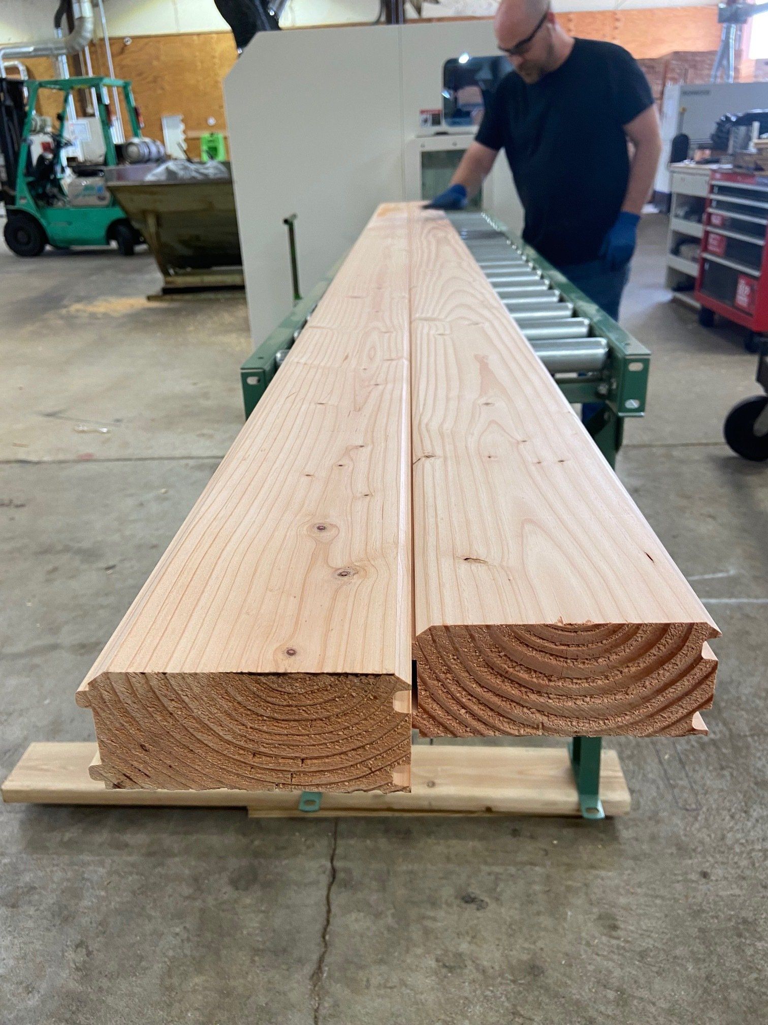 2x6s being cut into mouldings