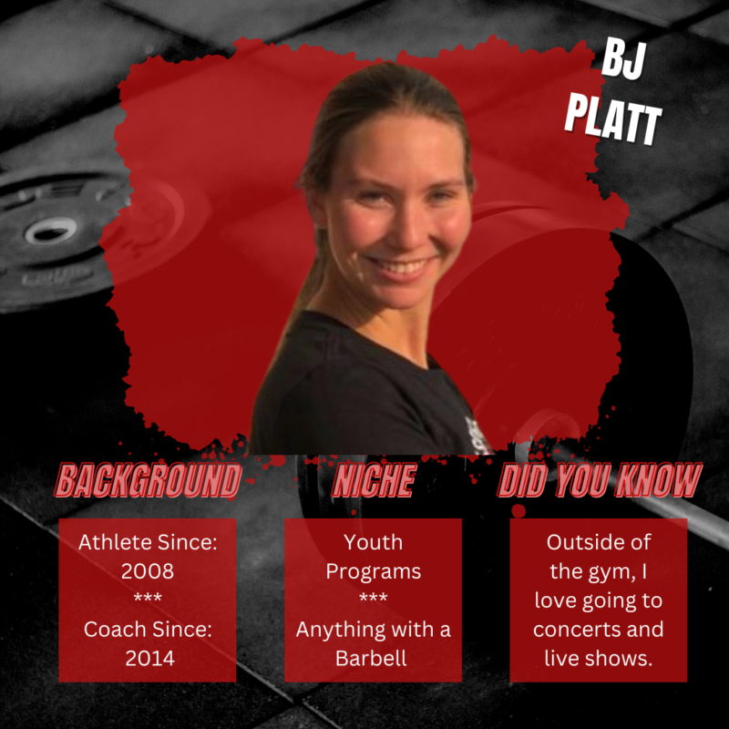 A poster for bj platt shows her background niche and did you know