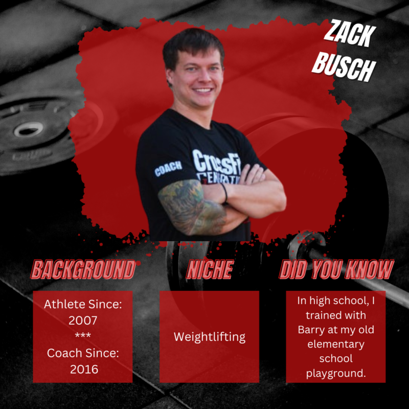 A picture of a man named zack busch