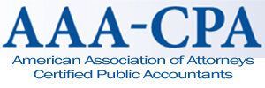 The logo for the american association of attorneys certified public accountants