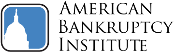 The logo for the american bankruptcy institute