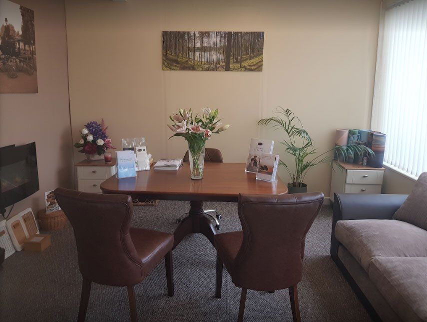 Hyde Chambers Funeral Services Office - inside