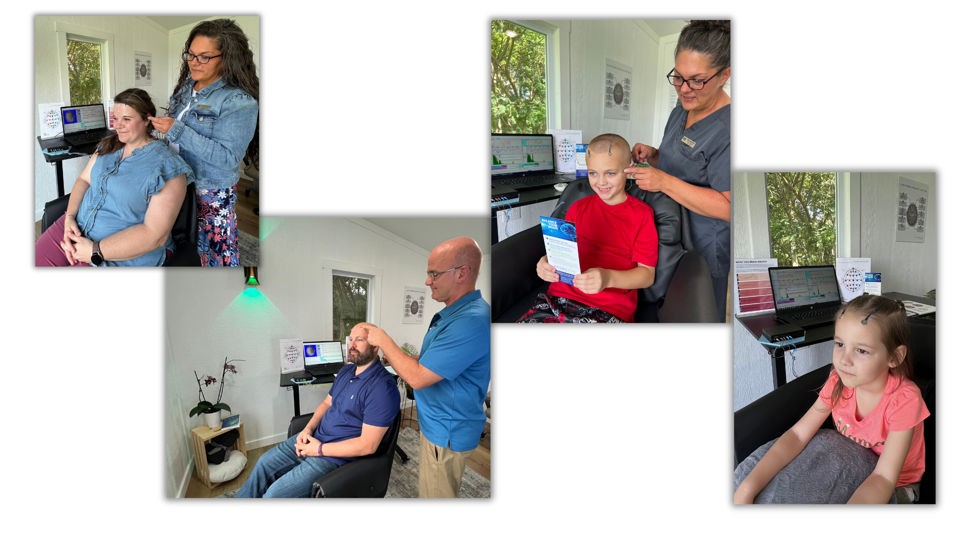 A man is receiving neuro modulation therapy