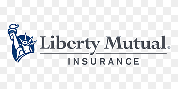 The liberty mutual insurance logo is on a checkered background.