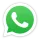 WhatsApp logo: green speech bubble with white phone icon.
