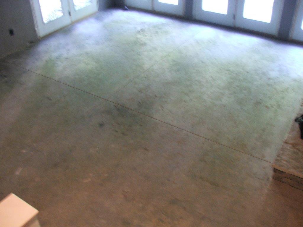 House Flooring Before Giving New Look — Jamestown, NC — Decorative Concrete Unlimited Inc