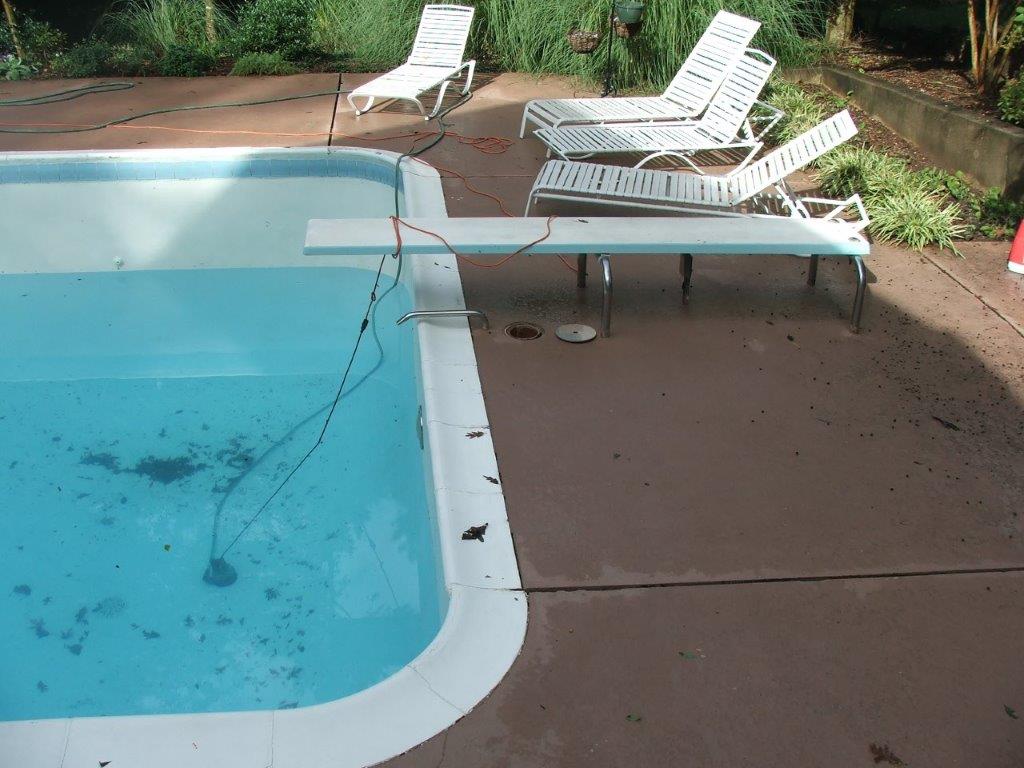 Swimming Pool With Bathing Chair  — Jamestown, NC — Decorative Concrete Unlimited Inc