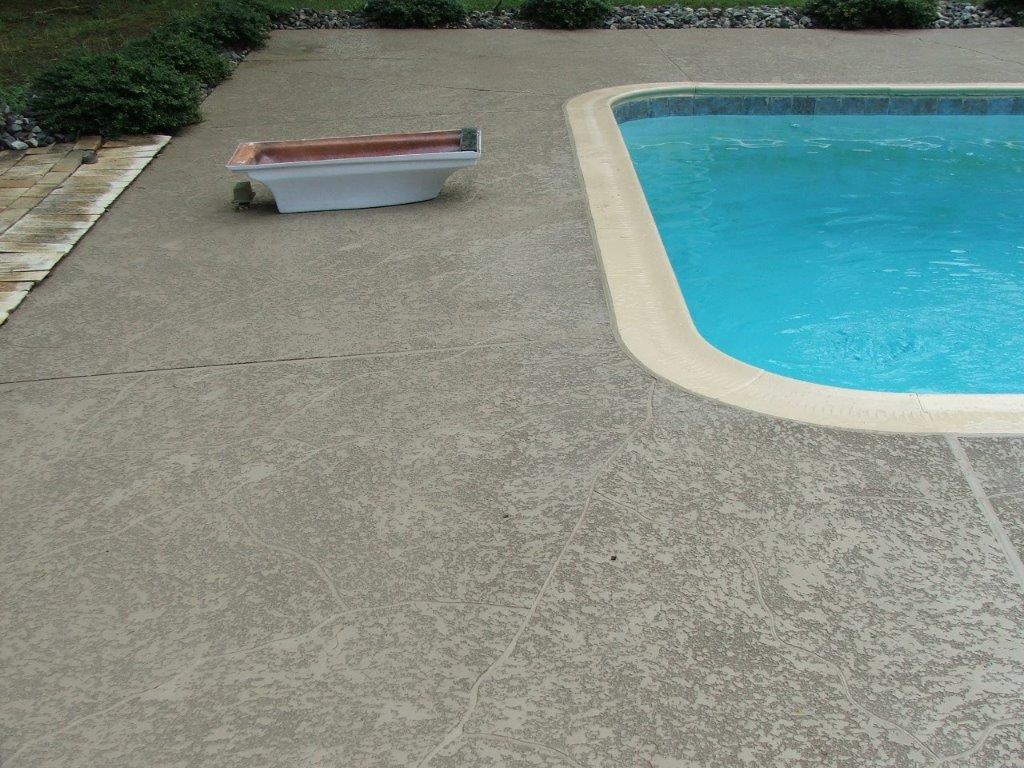 Pool Half View Area — Jamestown, NC — Decorative Concrete Unlimited Inc