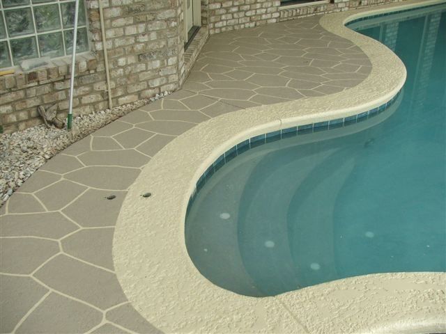 Curve Swimming Pool Design — Jamestown, NC — Decorative Concrete Unlimited Inc