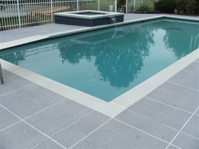 Swimming Pool with Kiddie Pool on The Side — Jamestown, NC — Decorative Concrete Unlimited Inc