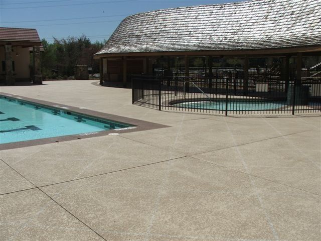 Wide House Pool Deck — Jamestown, NC — Decorative Concrete Unlimited Inc