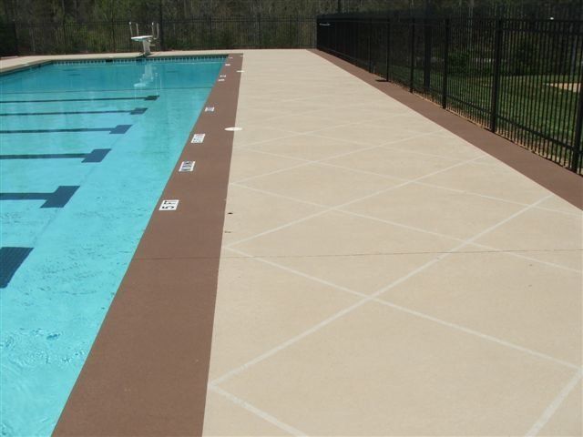 Pool Side Concrete — Jamestown, NC — Decorative Concrete Unlimited Inc