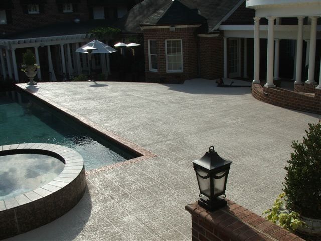 Concrete Pool Decks — Jamestown, NC — Decorative Concrete Unlimited Inc
