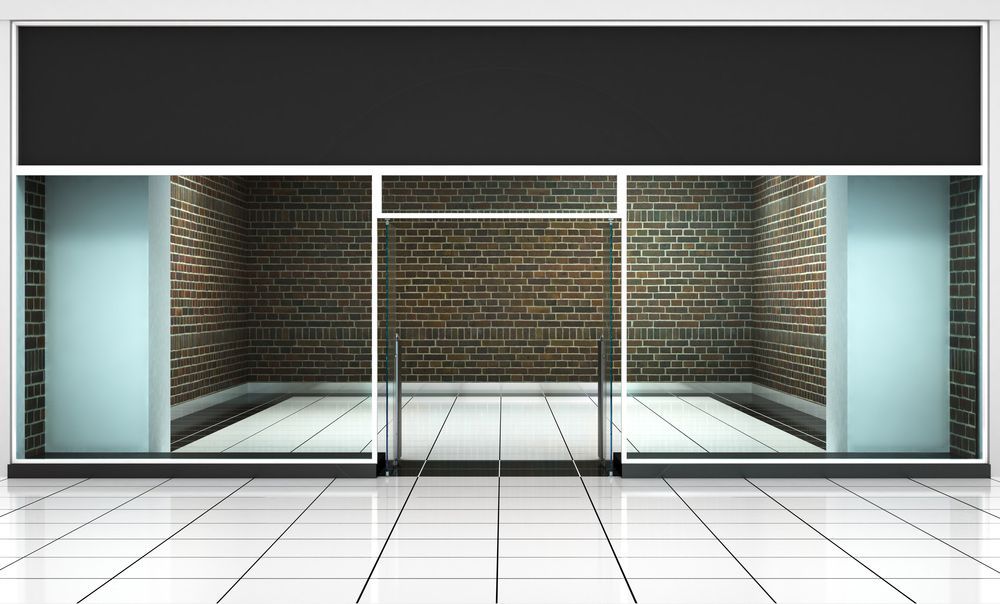 View Shop Fronts With Window Empty For Store Products — Glass Repairs & Installations in Taminda, NSW