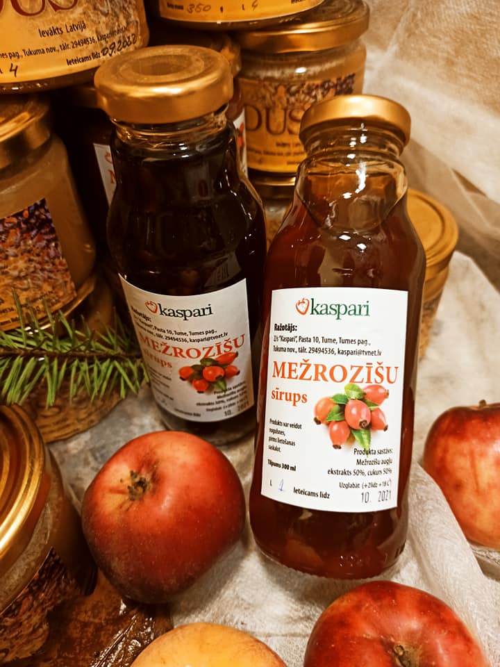 Mežrozīšu sīrups, Tukums, Tume, zemnieku saimniecība Kaspari, zemnieku saimniecība,