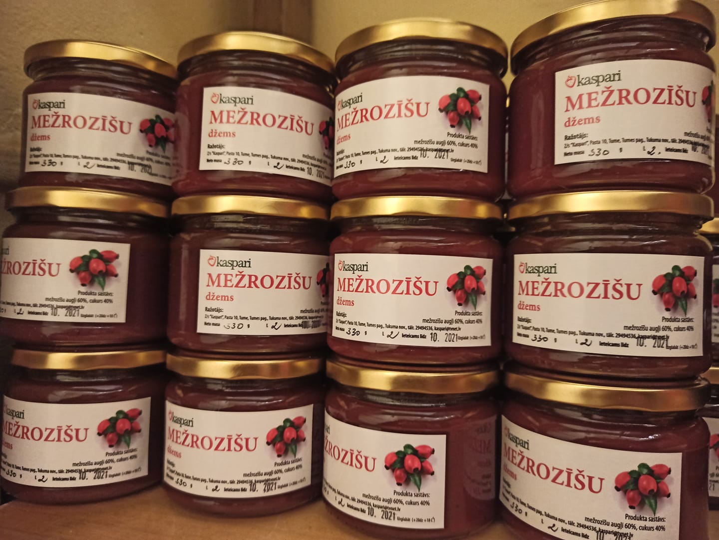 Mežrozīšu džems, džems, gards džems, ievārījums, Tukums, Tume, Kaspari