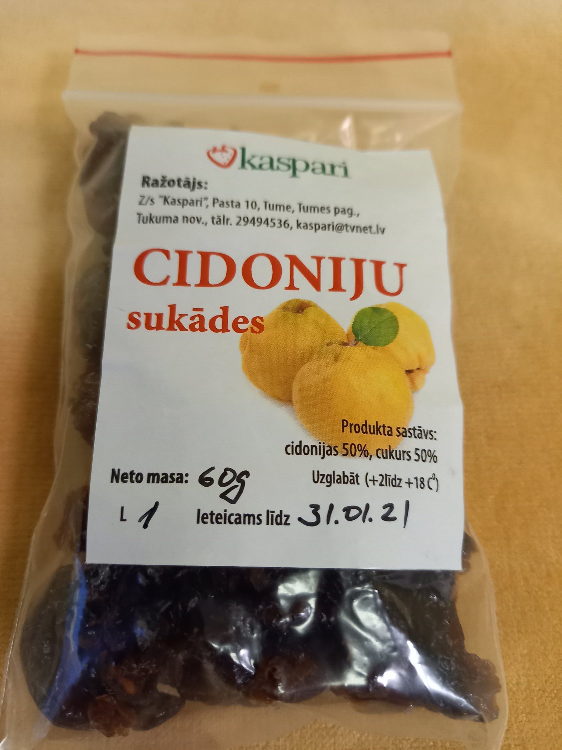 Sukādes, cidonijas, cidoniju sukādes
