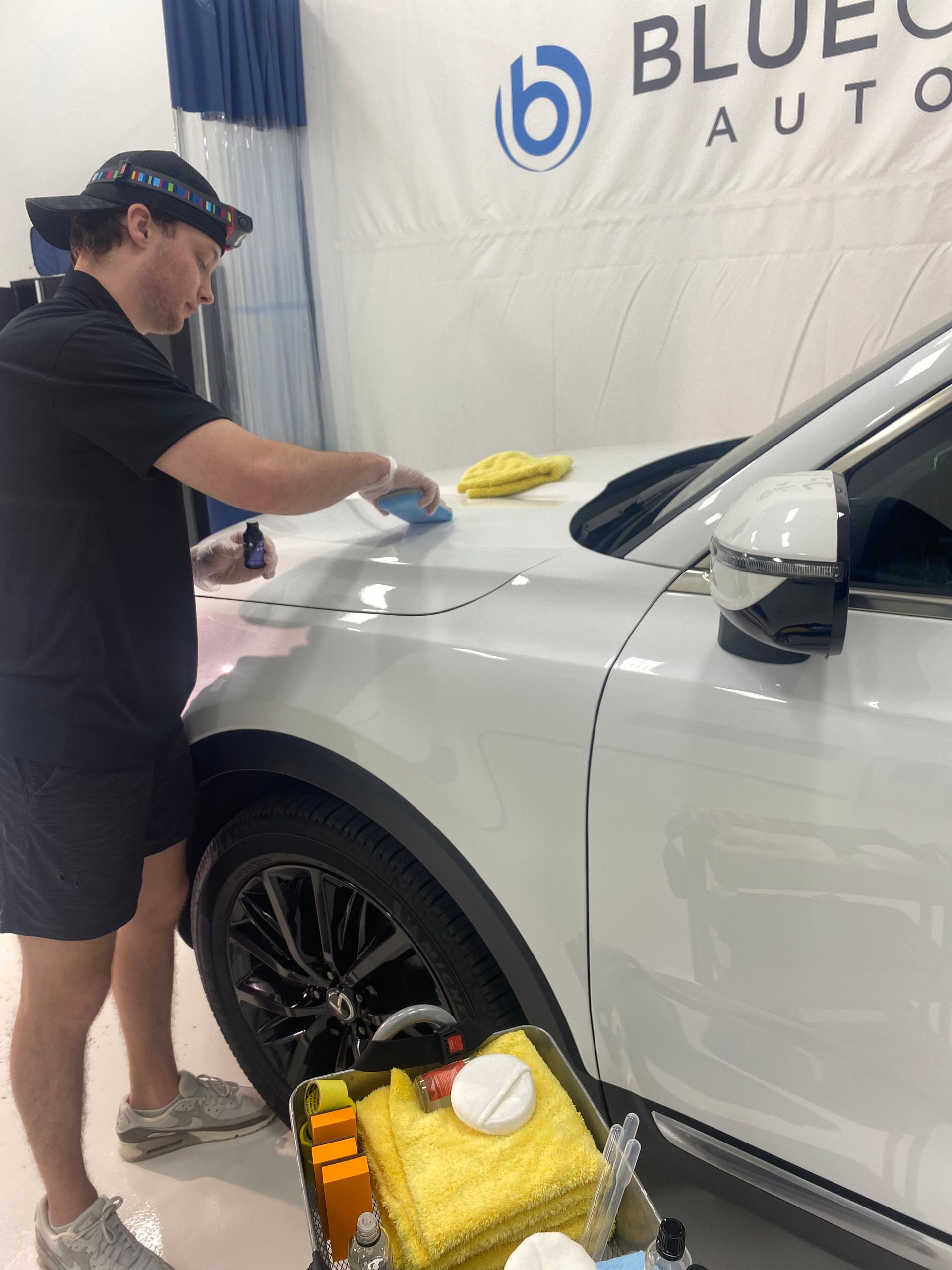 Applying ceramic coating