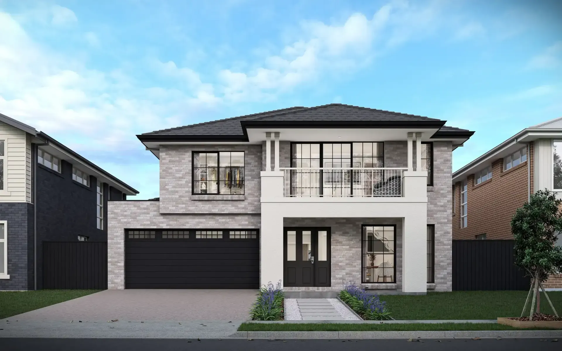 An Artist 's Impression of a Modern House in a Residential Area — Mr Roof Tiles in Burleigh Heads, QLD