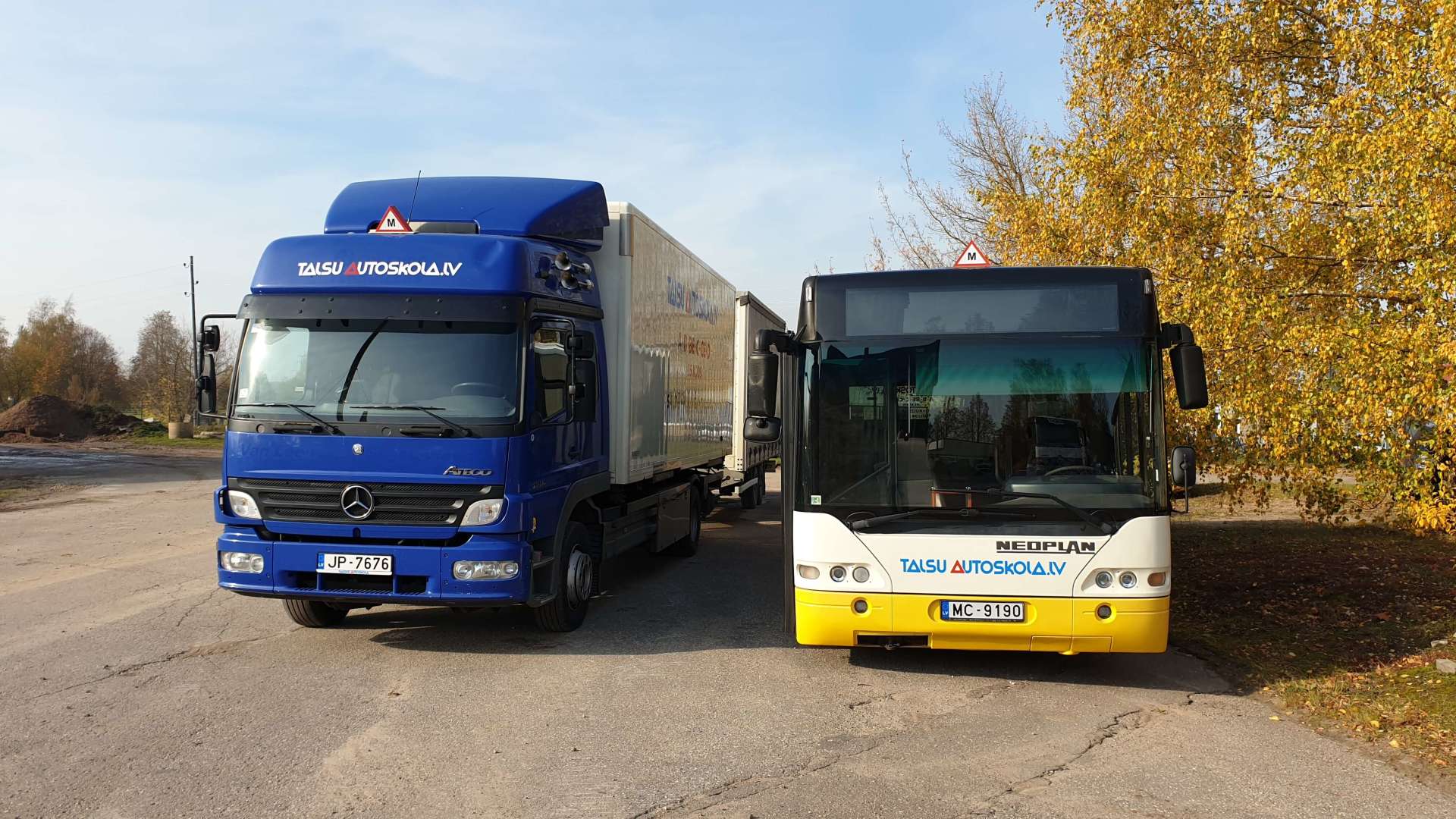 Talsu autoskolas profesionālais autotransports