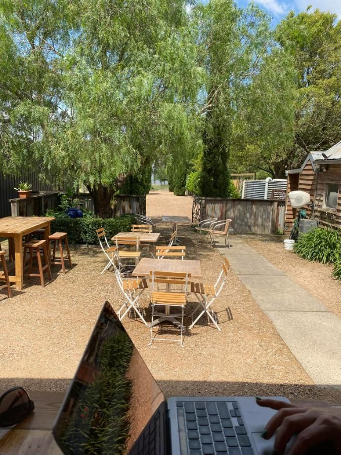 View From The Back Deck Of 321 Cafe — 321 Cafe in Learmonth, VIC