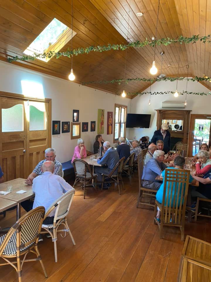 Group Of People Enjoying A Delicious Lunchtime At 321 Cafe — 321 Cafe in Learmonth, VIC