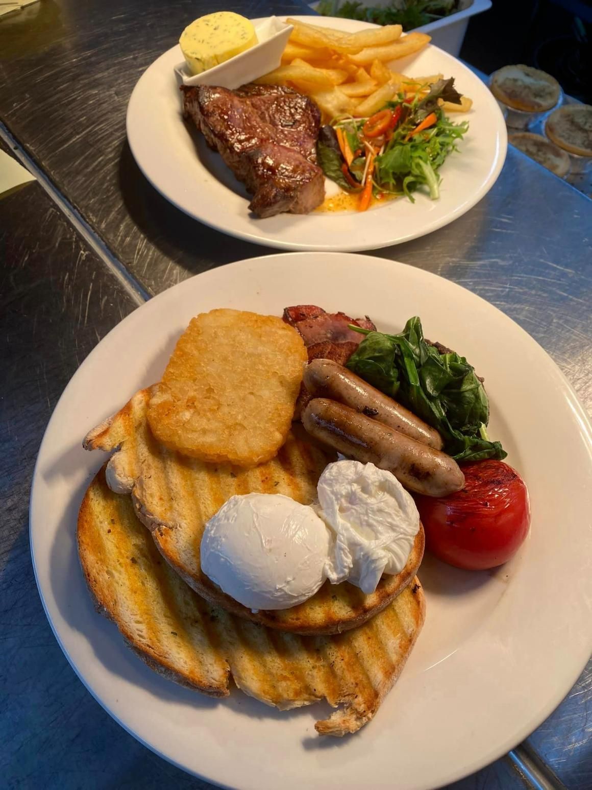 Two Plates Of Delicious Food On A Table — 321 Cafe in Learmonth, VIC