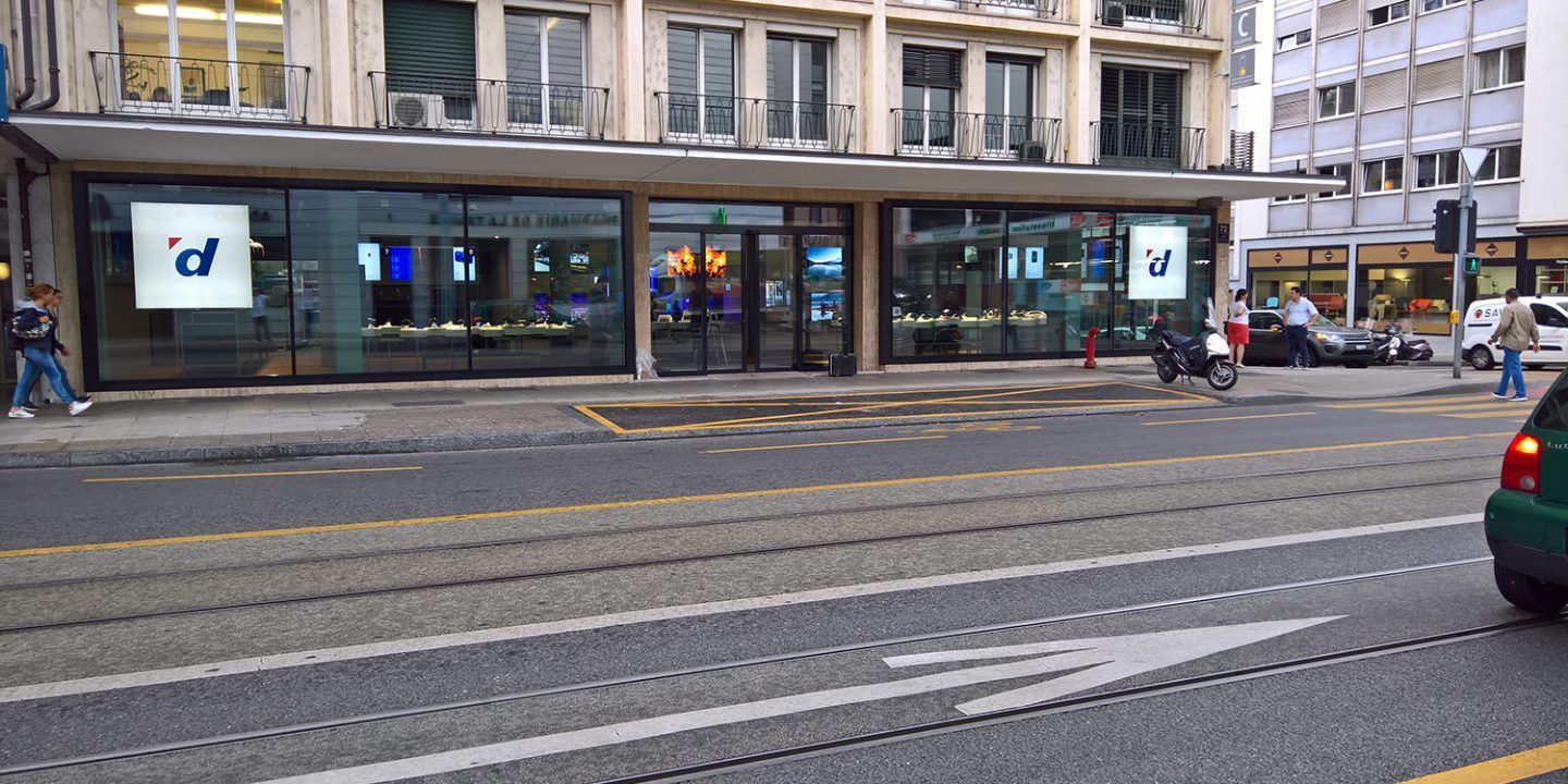 Rue de Lausanne Genève surface commerciale