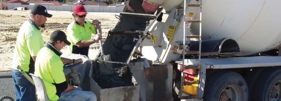 Hard at work with concrete services in Bunbury