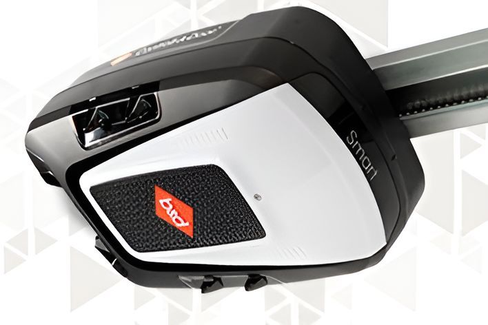 A Black and White Garage Door Opener With the Word Smart on It β South Burnett Garage Doors In Kingaroy, QLD