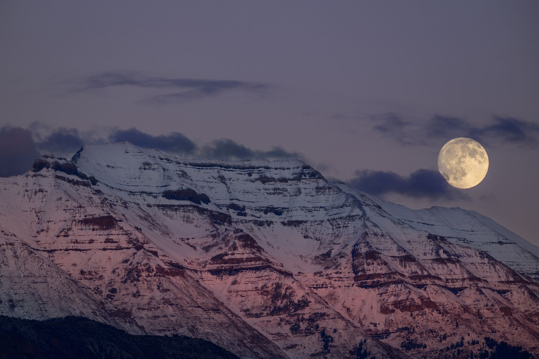Moonrise Over Timpanogos
