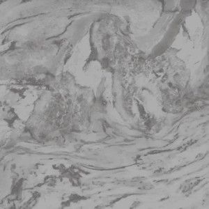 Gray and white marble-patterned surface with swirling veins and textures.