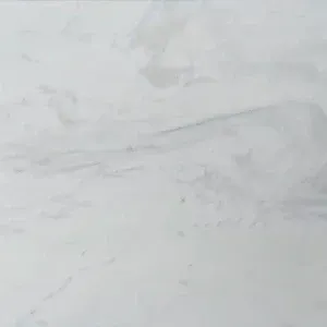 White marble surface with gray veining.