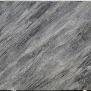 Gray marble slab with swirling dark gray and white veins.