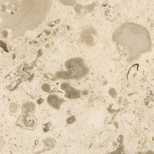 Beige and tan stone with speckled and cloudy patterns.