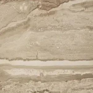 Beige and tan marble tile with layered veining and subtle color variations.