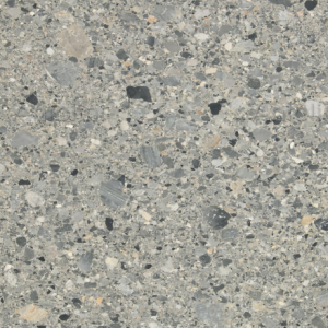 Gray concrete texture with mixed aggregate.