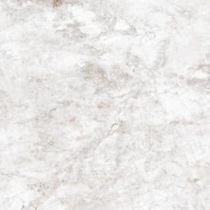 White marble with subtle gray and brown veining.
