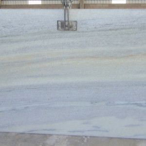 Large slab of pale blue marble with subtle veining.